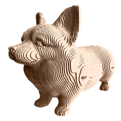 Картонный 3D конструктор Корги QBRIX 20036 01